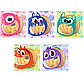 Пакети подарункові асорті Монстрики прозорі з липкою стрічкою фасувальні 10х10х3 см набір 10 шт, фото 2