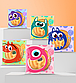 Пакети подарункові асорті Монстрики прозорі з липкою стрічкою фасувальні 10х10х3 см набір 10 шт, фото 5