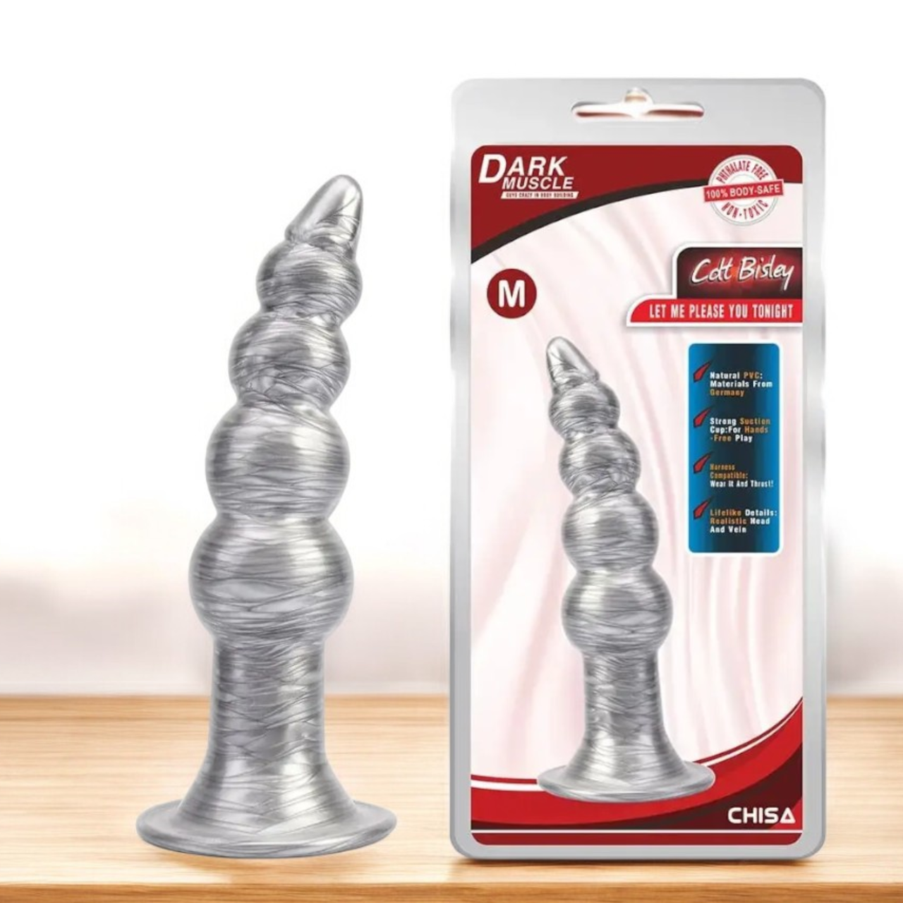 Анальне пробка рельєфна середня Dark Muscle "Colt Bisley Medium" Chisa