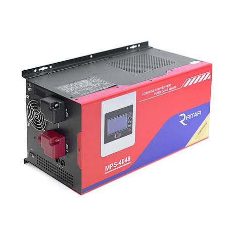Гібридний інвертор RITAR RTSWm-MPPT-MPS-4048, 4000W, 48V, ток заряда 0-45A, 180-265V, MPPT (60А, 64-130Vdc), фото 1