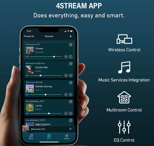 Arylic S50 Pro+ бездротовий стрімер підсилювач з Wi-Fi та Bluetooth