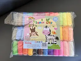 Полімерний пластилін Super Clay 6603 Маса для ліплення самозастигну 36 кольорів по 13 г з інструментами