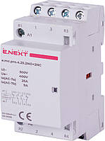 Контактор e.mc.220.4.25.2NO+2NC, 4р, 25А, 2NO+2NC, 220 В