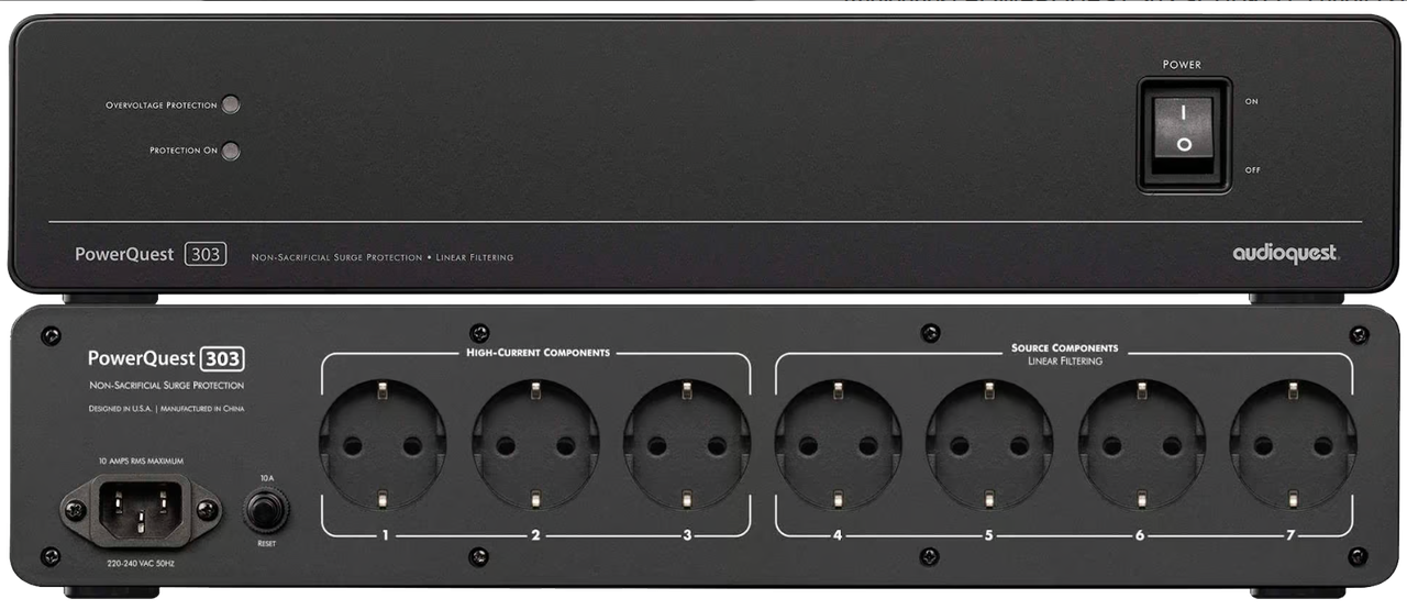 Audioquest PowerQuest PQ 303 (10А) мережевий фільтр живлення для аудіо-відео пристроїв