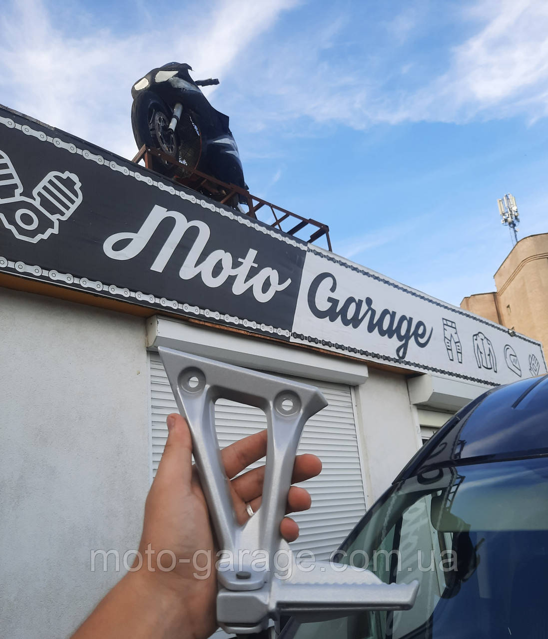 Підніжка пасажира LONCIN GP250, LX250GS-2, з кронштейном, Ліва,, фото 1