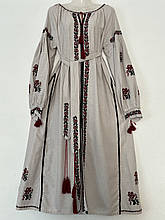 Сукня вишиванка з орнаментом вишита хрестиком з поясом