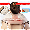 Масажер для всього тіла з підігрівом Massager of Neck Kneading 6 кнопок 220 V 12 V, фото 4