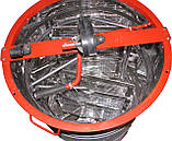 Медогонка 2-х рамочна поворотна з нержавіючої сталі (AISI 304), фото 3