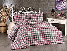 Тепла постільна білизна Belizza "Classical Red" байкова сімейна фланель 100%-бавовна Туреччина