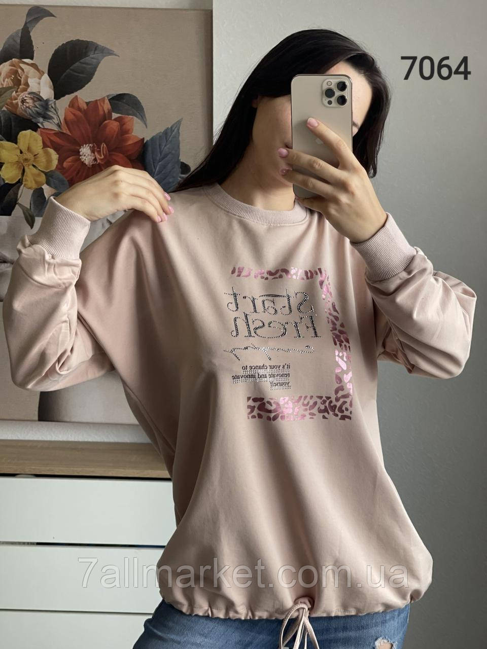 Батник жіночий молодіжний/батал р-р L-50-52; ХL-54-56(8кв)"LEDI" купити недорого від прямого постачальника, фото 1