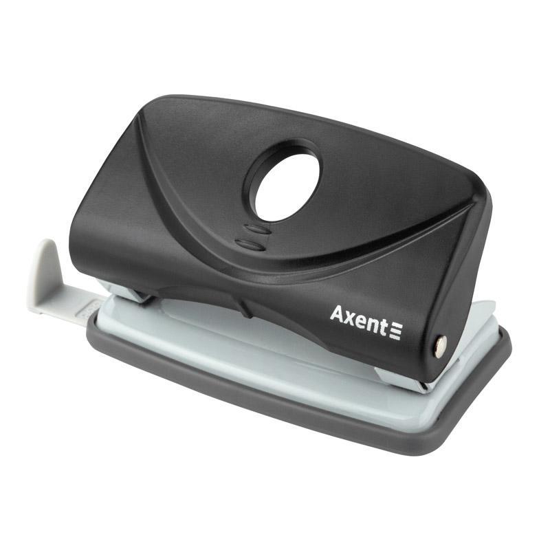 Діркопробивач для паперу на 10 аркушів Axent Welle-2 чорний