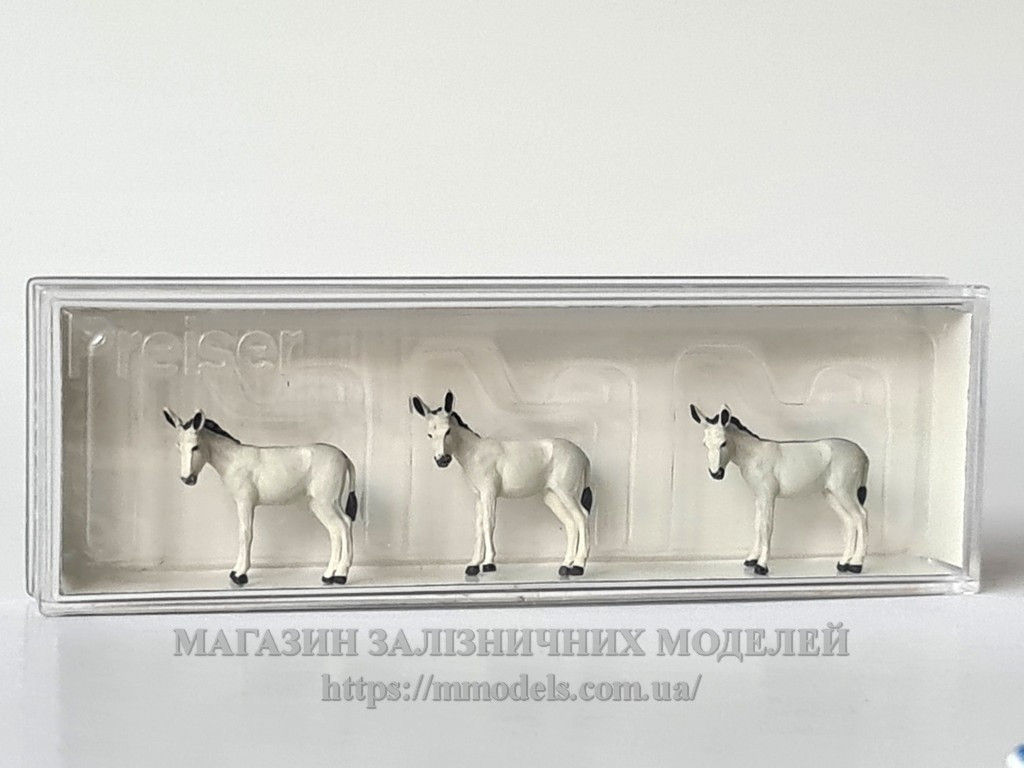 Набір коней 6 шт. для моделювання макета або діарами, масштаб H0, 1:87