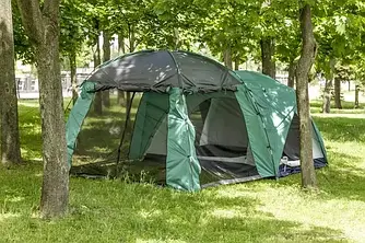 Намет 4-місний з альтанкою (шатром) великий (250х250х190см, 250х220х160см) (00579)