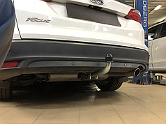 Фаркоп Ford Focus III вагон 2011-2018 (Форд Фокус 3 універсал) без підрізання бампера