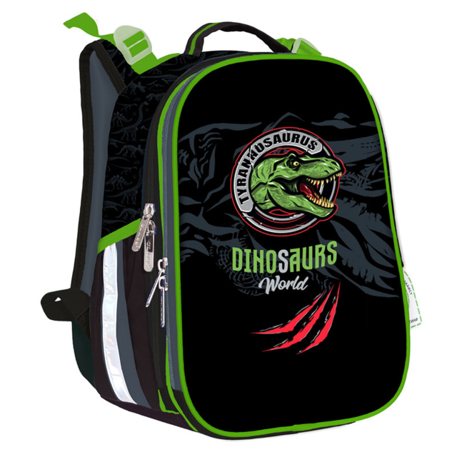 Рюкзак 2відділення 35*27*16см SchoolCase Class Mini Dinosaurs World 2408C, фото 1