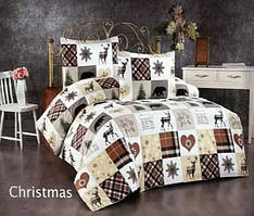 Тепла постільна білизна Belizza "Chrismas" байкова сімейна фланель 100%-бавовна Туреччина