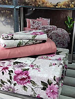 Тепла постільна білизна Belizza "Lavra" байкова сімейна фланель 100%-бавовна Туреччина