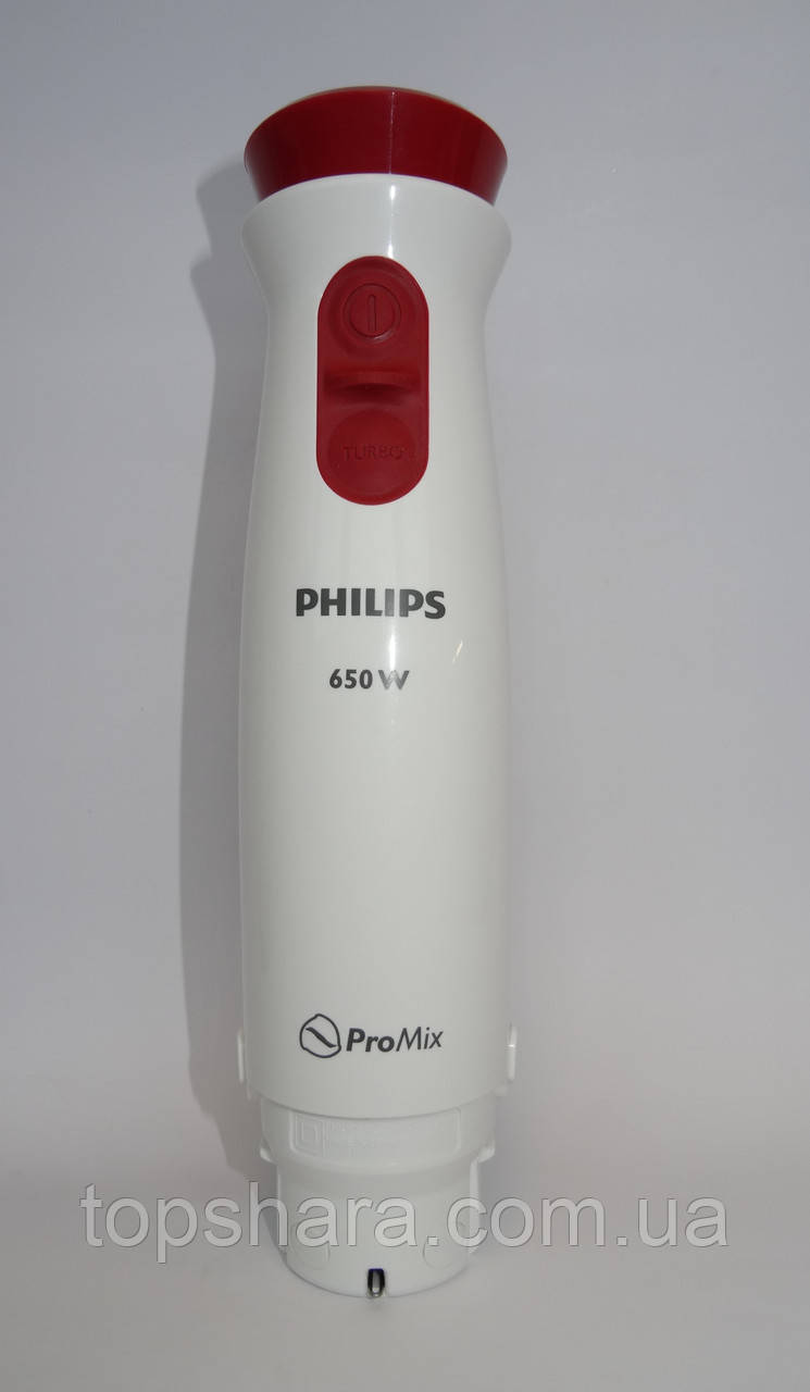 Моторний блок 650W блендера Philips бордовий з білим HR1627, фото 1