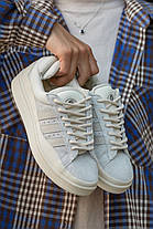 Кросівки Adidas Campus x Bad Bunny Light Grey Cream / Адідас Кампус Бед Банні Світло Сірі з Кремовим, фото 5