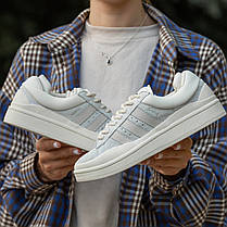 Кросівки Adidas Campus x Bad Bunny Light Grey Cream / Адідас Кампус Бед Банні Світло Сірі з Кремовим, фото 3