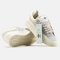 Кросівки Adidas Campus x Bad Bunny Light Grey Cream / Адідас Кампус Бед Банні Світло Сірі з Кремовим, фото 6