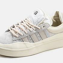 Кросівки Adidas Campus x Bad Bunny Light Grey Cream / Адідас Кампус Бед Банні Світло Сірі з Кремовим, фото 5