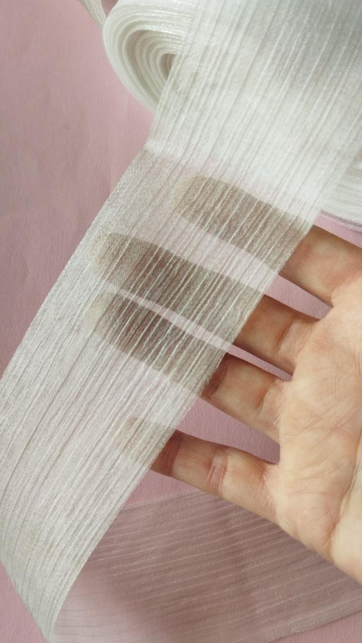 Стрічка з органзи завширшки 6 см N02 айворі, фото 1