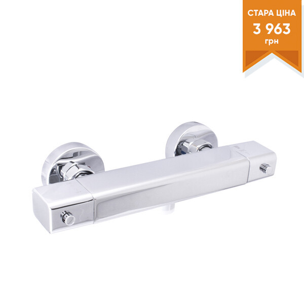 Смеситель для душа Rubineta (Thermo-12 Square) корпус – монолит, без ...