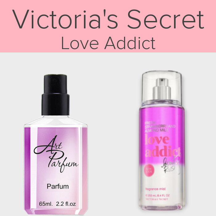 Парфуми в пластиковому флаконі 65мл. Аромат схожий з Victoria's Secret Love Addict
