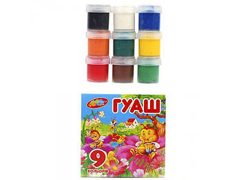 Набір кольорової гуаші "Пчолки" ГДТ-9/8 G-Rich