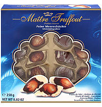 Цукерки праліне Pralines sea shells blue Maitre Truffout, 250 г