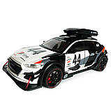 Машинка металева дитяча Audi RS6 Avant DTM 1:24 біла Ауді Автоексперт світло інерція відкриваються двері багажник капот 21*8*9 см, фото 4