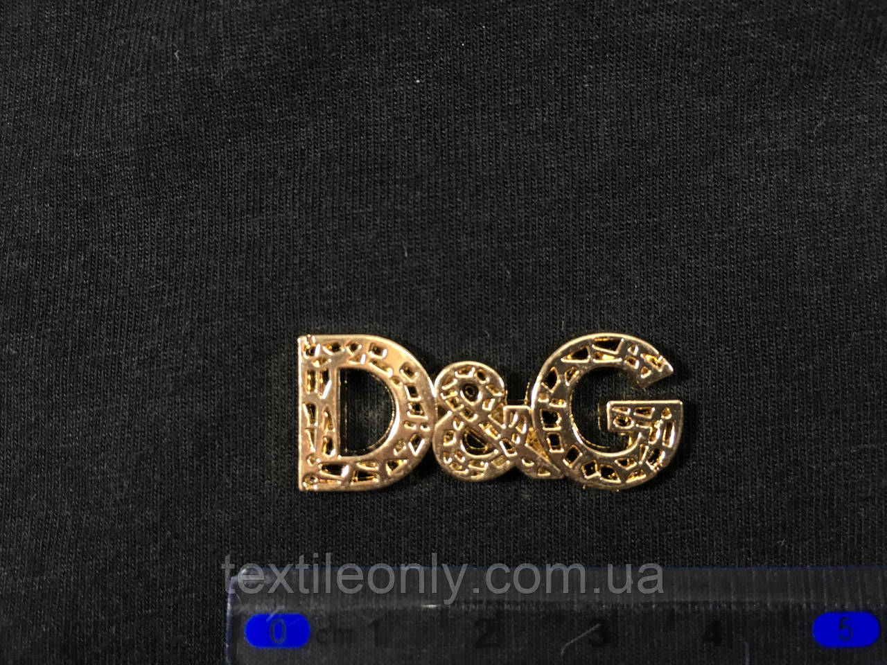 Пришивная металлическая эмблема Dolce Gabanna D&G - фото 1 - id-p432532678