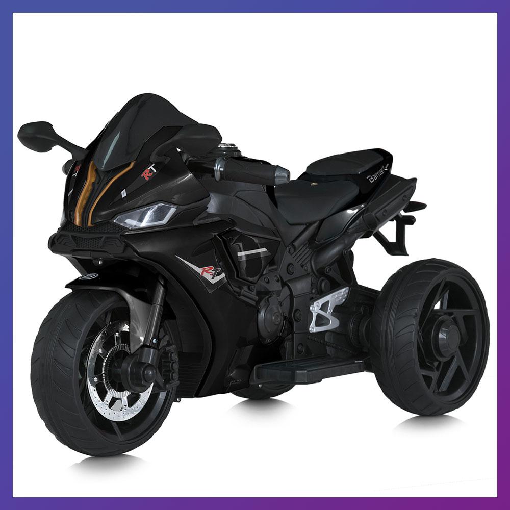 Дитячий електро мотоцикл триколісний на акумуляторі Bambi M 5823 для дітей 2-6 років Чорний