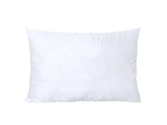 Подушка силіконізоване волокно White мiкрофiбра, блискавка, біла р.70*70 ТМ HOMEFORT FG, фото 1