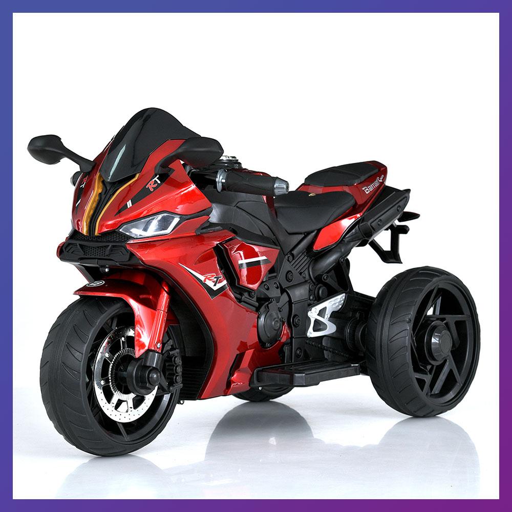 Дитячий електро мотоцикл триколісний на акумуляторі Bambi M 5823 для дітей 2-6 років Червоний