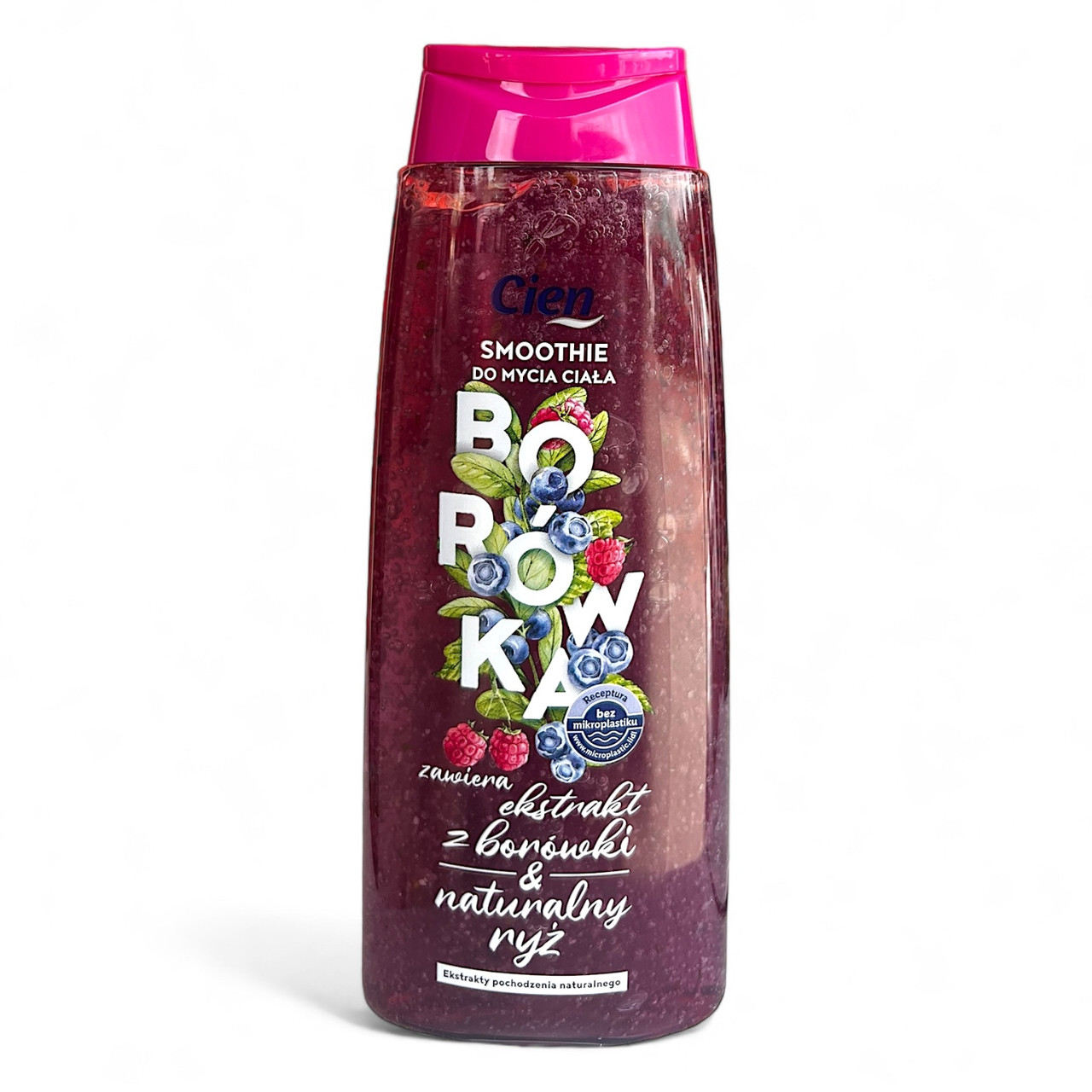 Гель-скраб для душу Cien Smoothie Borowka, лісові ягоди 200 мл., фото 1