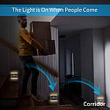 Датчик руху iSTYLE, тепле біле світлодіодне інтелектуальне нічне світло, літієва батарея типу C, що перезаряджається, фото 6