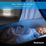 Датчик руху iSTYLE, тепле біле світлодіодне інтелектуальне нічне світло, літієва батарея типу C, що перезаряджається, фото 7