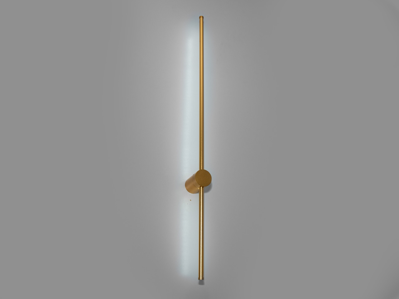 Вертикальний LED світильник у вітальню, колір золото сатин, 10 W 2038-1000OG-LS, фото 1