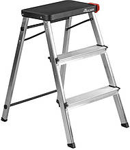 Драбина Rolser Taburete M/3 3 щаблі 70 см чорний