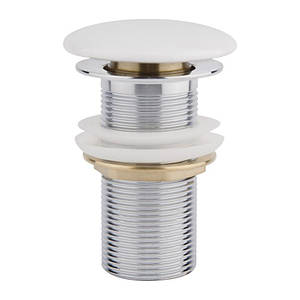 Qtap Pop-up Донний клапан для раковини без переливу F008 70х70х120 мм White