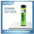 Акумулятор 18650 LiitoKala Lii-34B PCB NCR18650B 3400mAh 6A Li-Ion опуклий контакт з платою захисту, фото 4