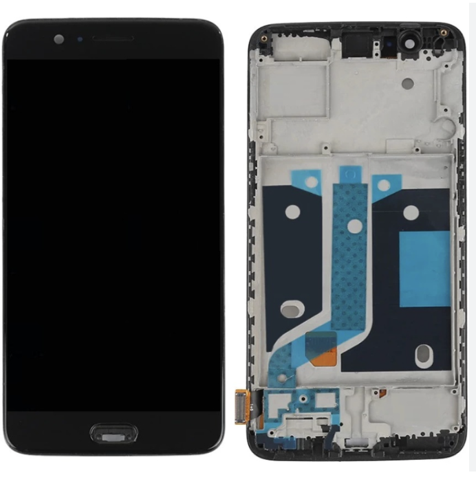 Дисплей (екран) для OnePlus 5 A5000 + touchscreen, чорний, TFT, з передньою панеллю