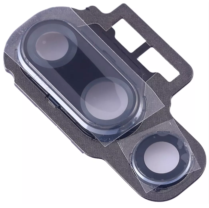Скло камери для Huawei P20 Pro, з рамкою чорного кольору