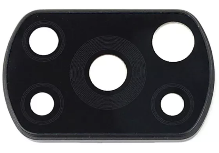 Скло камери для Xiaomi Poco X3/X3 NFC/X3 Pro, з рамкою чорного кольору