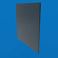 Торгова перфорована панель 100х100, S-0,8 мм, чорна