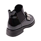 Черевики жіночі Melanda чорні натуральна лакована шкіра, 38, фото 4