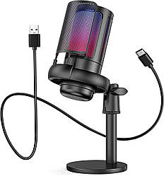 Мікрофон ігровий Gaming Microfone 8765 з фільтром, чорний smart