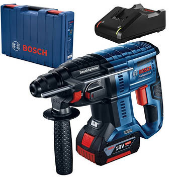 Професійний акумуляторний перфоратор Bosch GBH 180 Li : 2 Дж,SDS plus,18В,5100уд./хв.,АКБ+Зарядне+Кейс